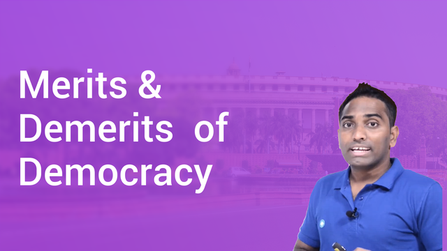 Merits Demerits Of Democracy In Hindi Civics Video Lectures