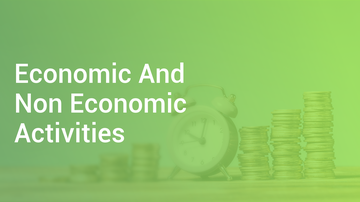 Difference Between Economic And Non Economic Activities In English Business Studies Video Lectures