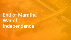 End of Maratha War of Independence