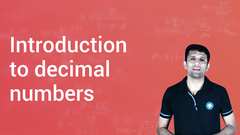 Introduction to decimal numbers