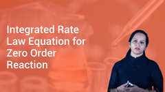 Integrated Rate Law Equation for Zero Order Reaction