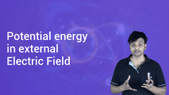 Potential energy in external Electric Field