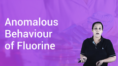 Anomalous Behaviour of Fluorine