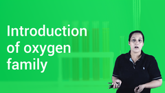 Introduction of oxygen family