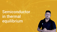 Semiconductor in thermal equilibrium