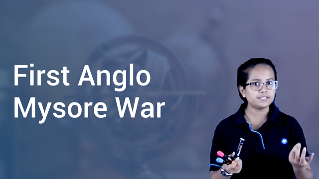 First Anglo Mysore War In English | History Video Lectures